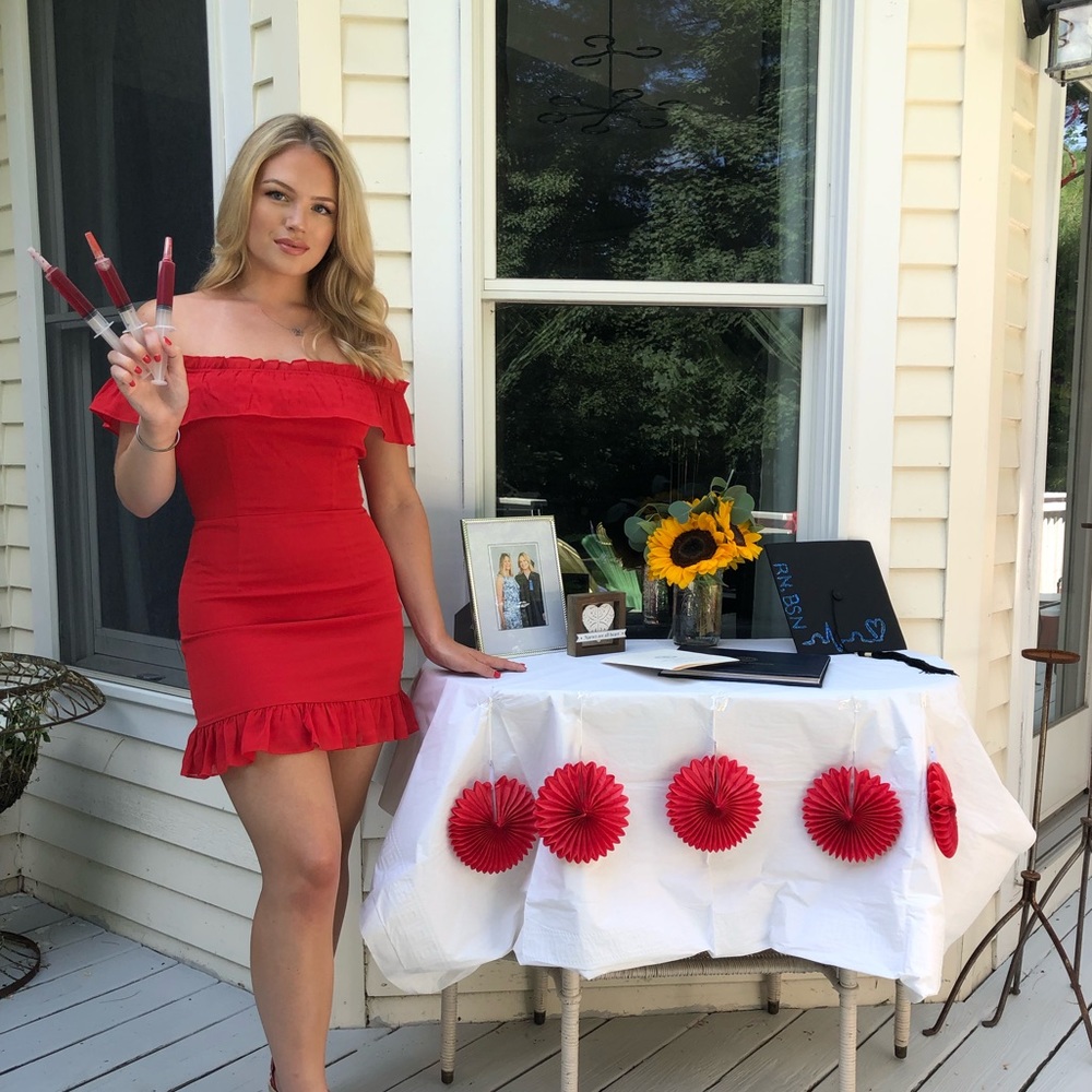Red Superdown dress